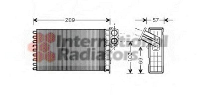 VAN WEZEL 40006226 -  Теплообменник, отопление салона
